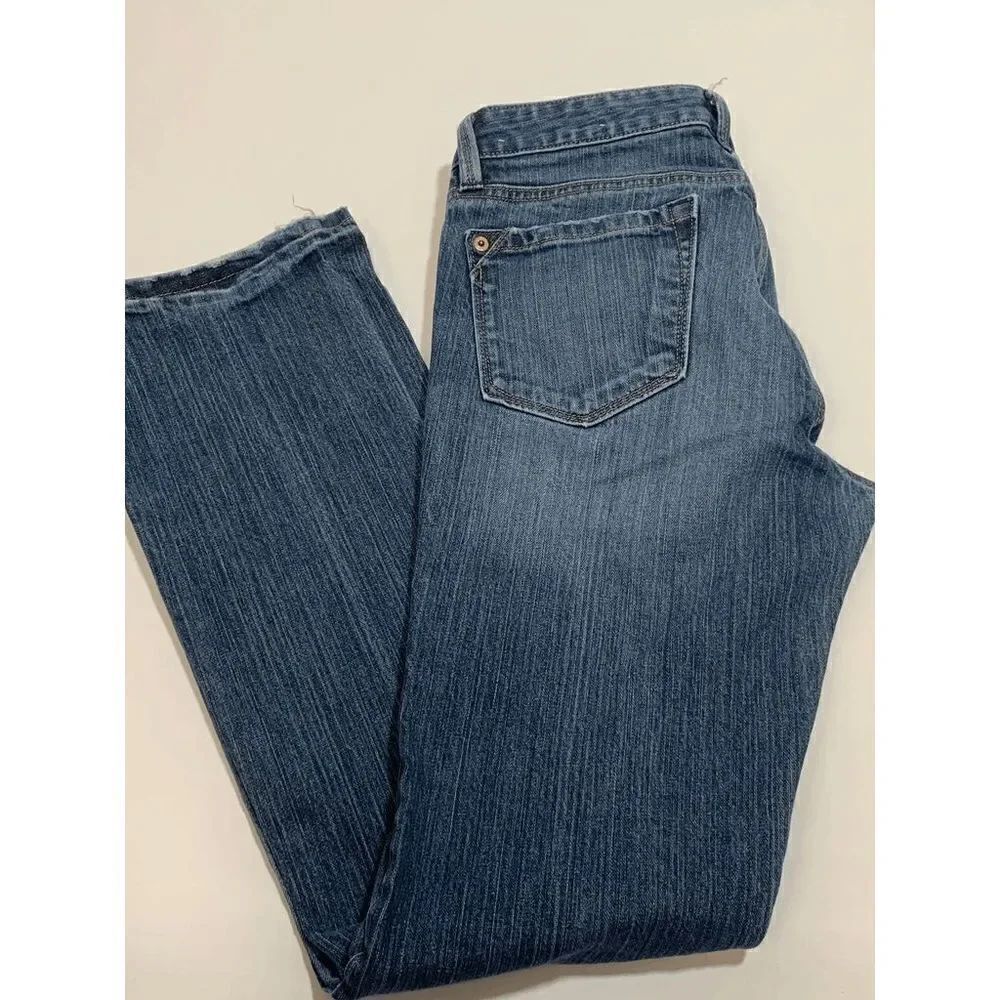 Ann Taylor LOFT Womens Denim Jeans Modern Boot Blue Wash Size 6P